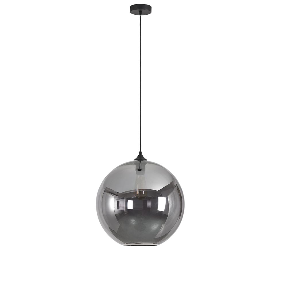 Artdelight Marino - Hanglamp - Dimbaar - Ø40cm - E27 - Modern - Titan glas