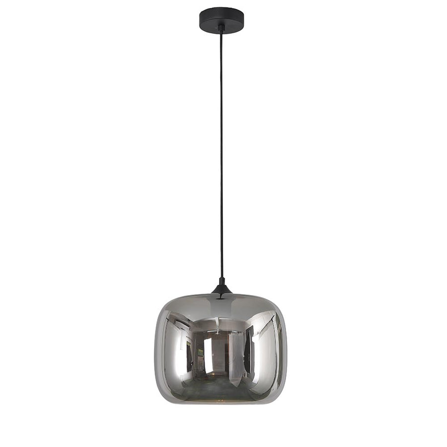 Artdelight Preston - Hanglamp - Dimbaar - Ø28cm - E27 - Modern - Titan glas