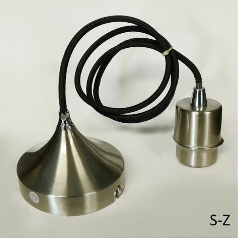 Artdelight Iron - Hanglamp - Dimbaar - L1,2m - E27 - Modern - Mat staal/Zwart