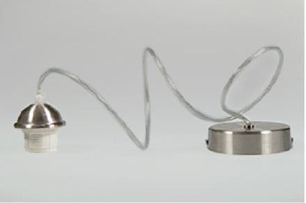 Artdelight Iron - Hanglamp - Dimbaar - L1,2m - E27 - Modern - Mat staal