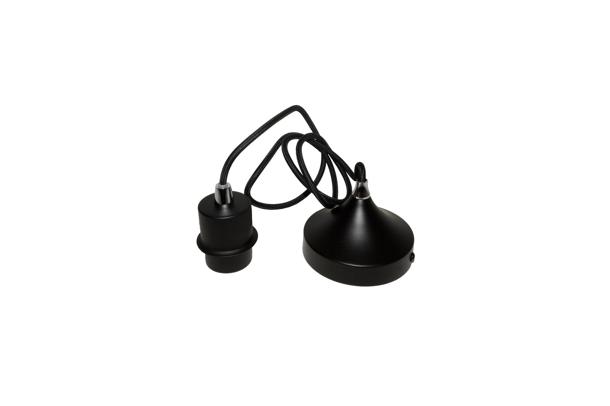 Artdelight Iron - Hanglamp - Dimbaar - L1,2m - E27 - Modern - Zwart