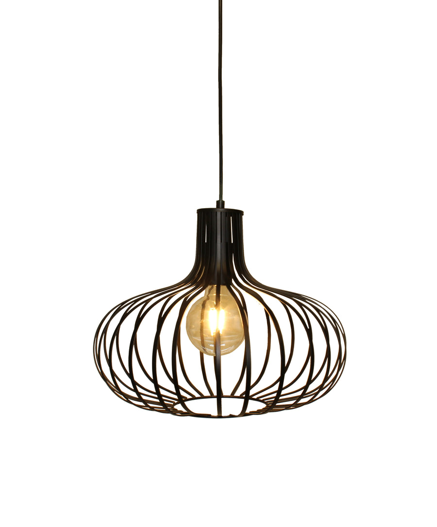 Artdelight Lauren - Hanglamp - Dimbaar - Ø38cm - E27 - Modern - Zwart