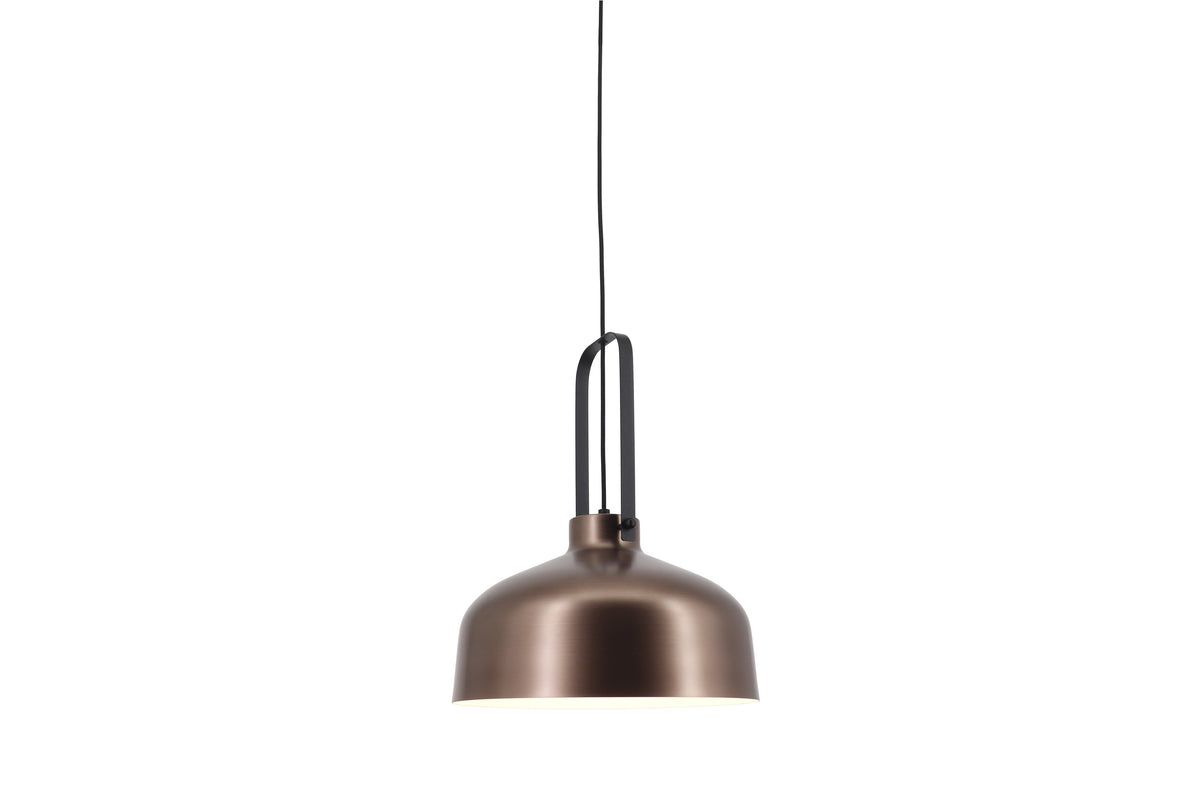 Artdelight Mendoza - Hanglamp - Dimbaar - Ø37,5cm - E27 - Modern - Brons/Zwart