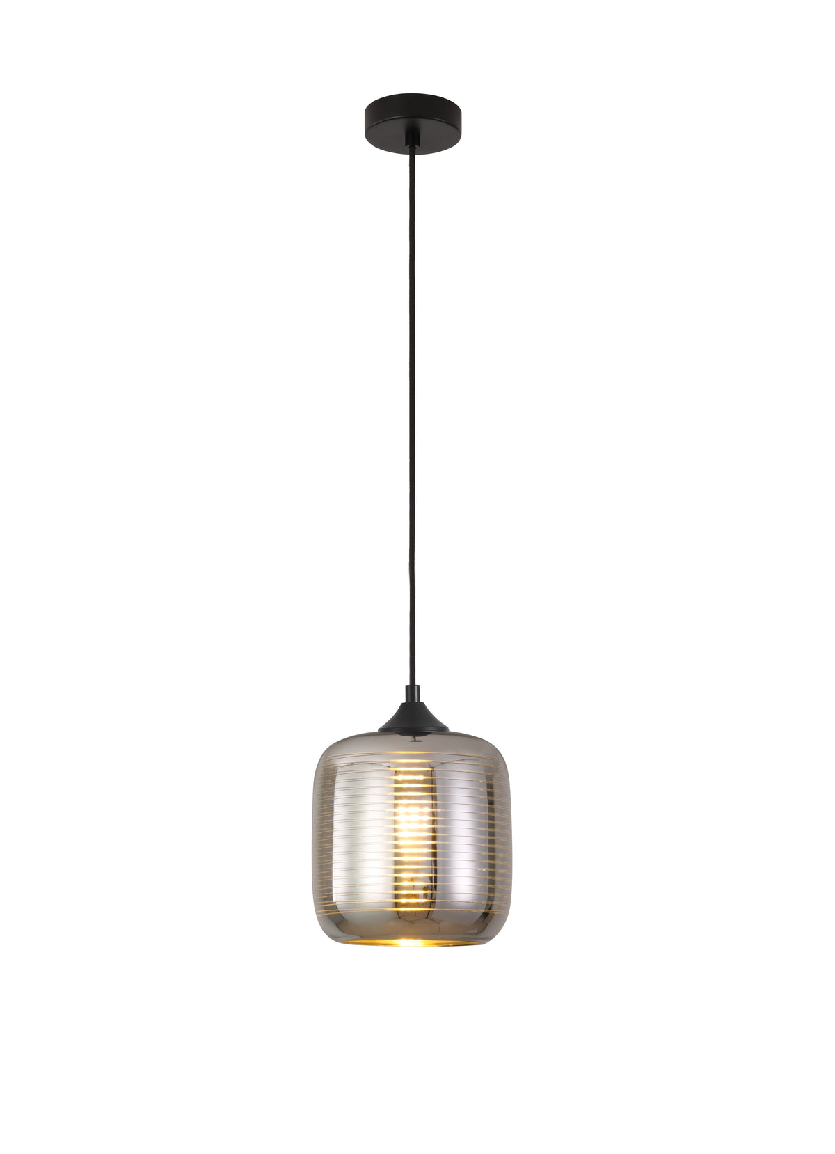 Artdelight Apollo - Hanglamp - Dimbaar - Ø20cm - E27 - Modern - Titan/Goud