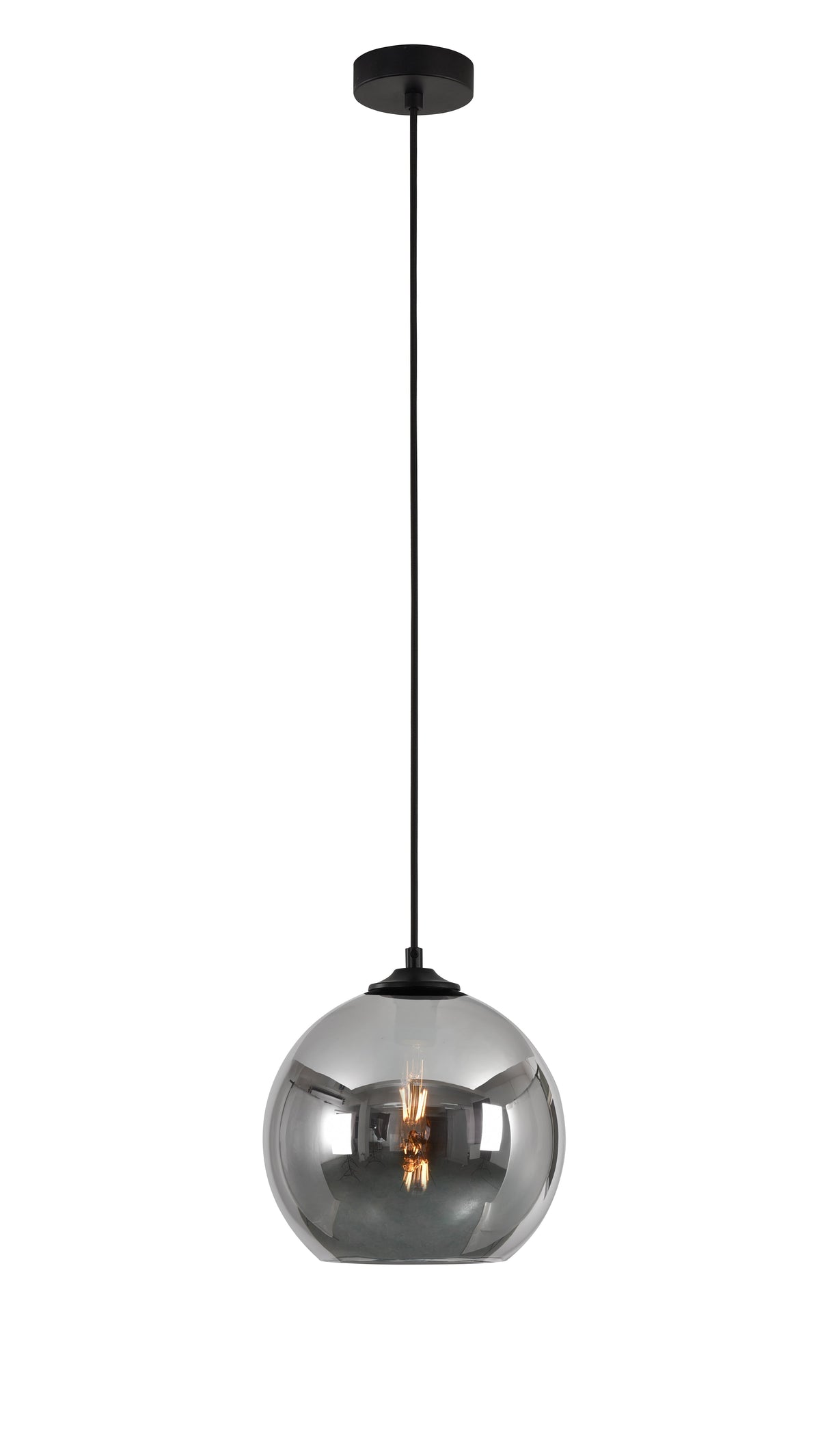 Artdelight Marino - Hanglamp - Dimbaar - Ø25cm - E27 - Modern - Titan glas