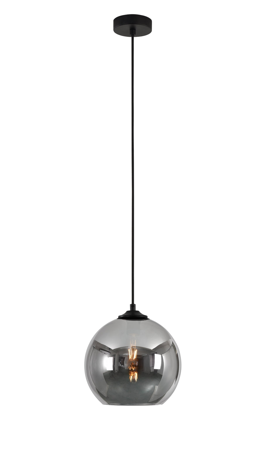 Artdelight Marino - Hanglamp - Dimbaar - Ø25cm - E27 - Modern - Titan glas