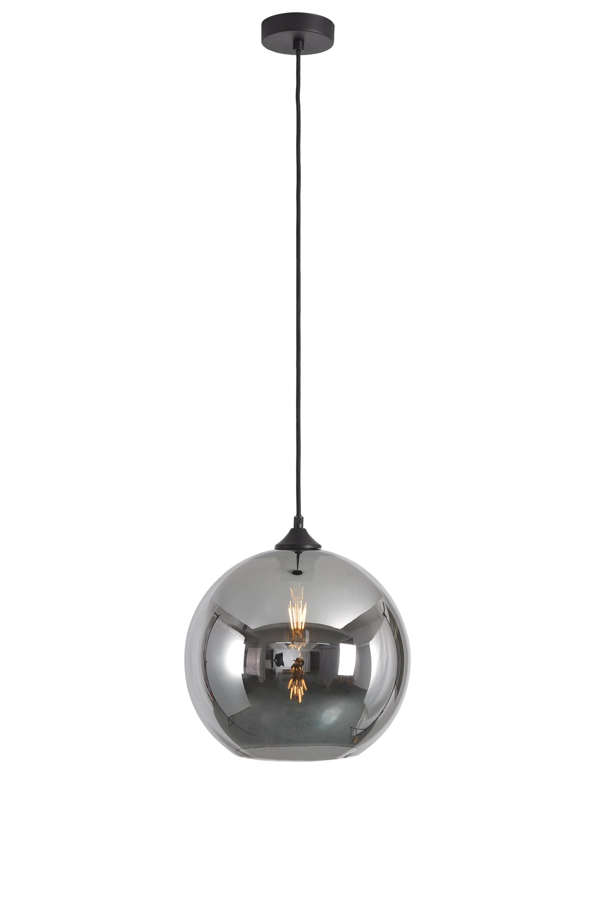 Artdelight Marino - Hanglamp - Dimbaar - Ø30cm - E27 - Modern - Titan glas