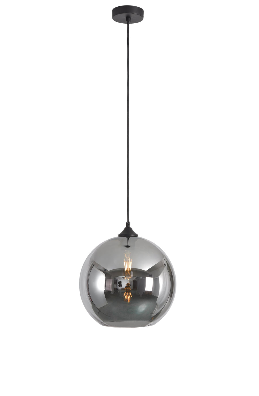 Artdelight Marino - Hanglamp - Dimbaar - Ø30cm - E27 - Modern - Titan glas