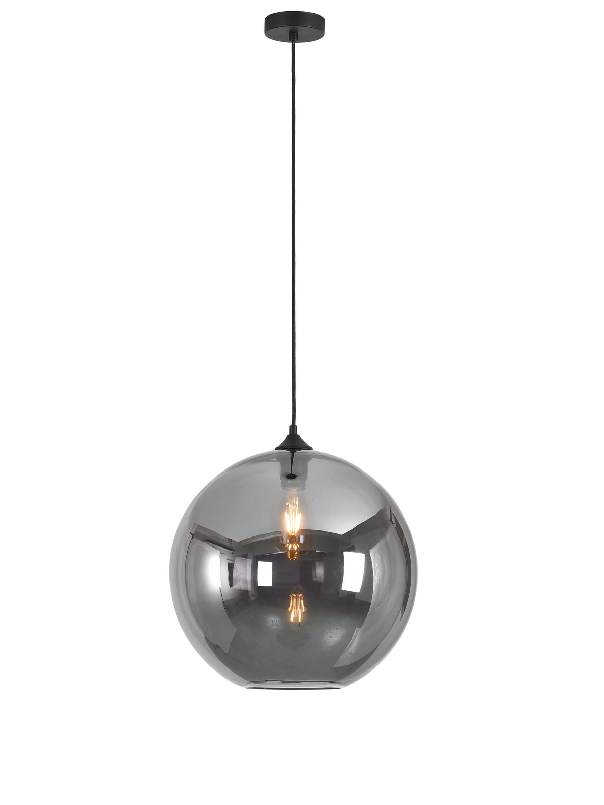 Artdelight Marino - Hanglamp - Dimbaar - Ø40cm - E27 - Modern - Titan glas