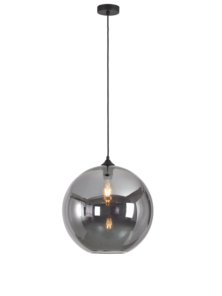 Artdelight Marino - Hanglamp - Dimbaar - Ø40cm - E27 - Modern - Titan glas