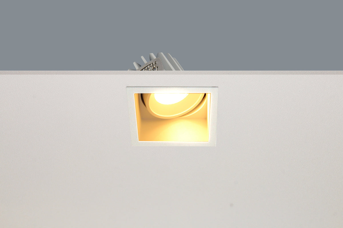 Artdelight Vibs - Inbouwspot - LED Dimbaar - IP44 Binnen/Badkamer - 10W 2700K - Vierkant - Design – Kies kleur
