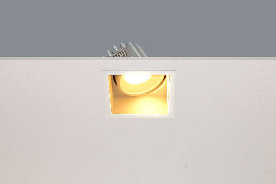 Artdelight Vibs - Inbouwspot - LED Dimbaar - IP44 Binnen/Badkamer - 10W 2700K - Vierkant - Design – Kies kleur