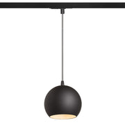 COPA voor 1f. stroomrail zwart glas van Rendl Light Studio