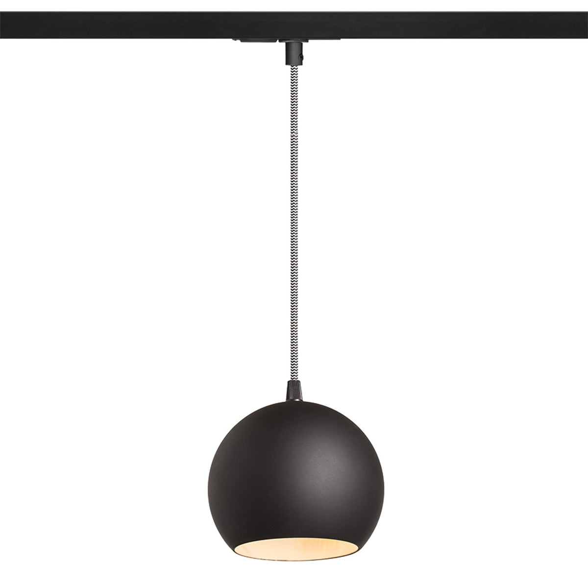 COPA voor 1f. stroomrail zwart glas van Rendl Light Studio
