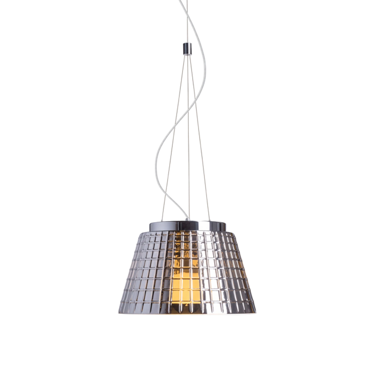 CORONA hanglamp chroomglas
