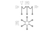 Kombix 6 Hanglamp – Moderne Cluster Hanglamp met 6 Lichtpunten