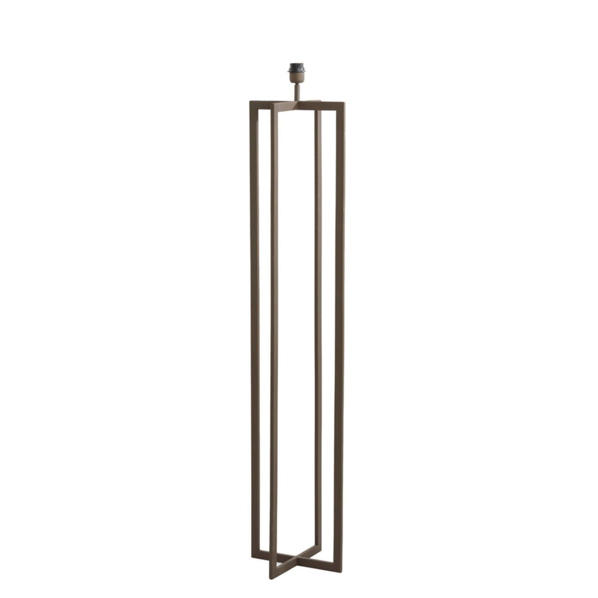 Light & Living - Mace - Vloerlamp Bruin ( Excl Kap)