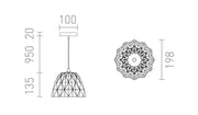 Naples hanglamp beton