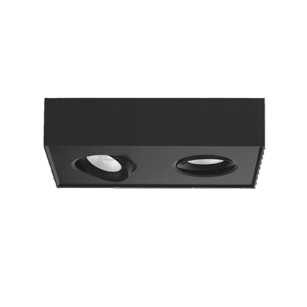 ArtDelight Brooklyn – LED plafondspot 2-lichts Dim-to-Warm – Kies kleur Zwart