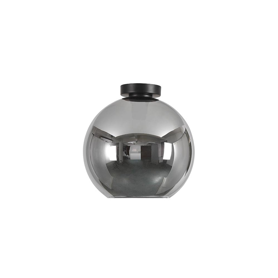 Artdelight Marino - Plafonnière/Plafondlamp - Dimbaar - Ø30cm - E27 - Modern - Titan glas