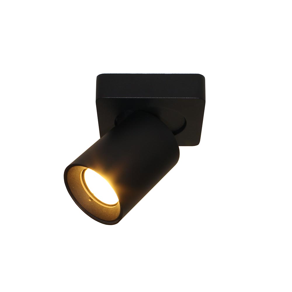 Artdelight Megano - Opbouwspot/Plafondspot - Dimbaar - 1-lichts - GU10 - Vierkant - Modern – Kies kleur
