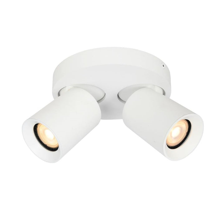 Artdelight Megano - Opbouwspot/Plafondspot - Dimbaar - 2-lichts - GU10 - Rond - Modern – Kies kleur