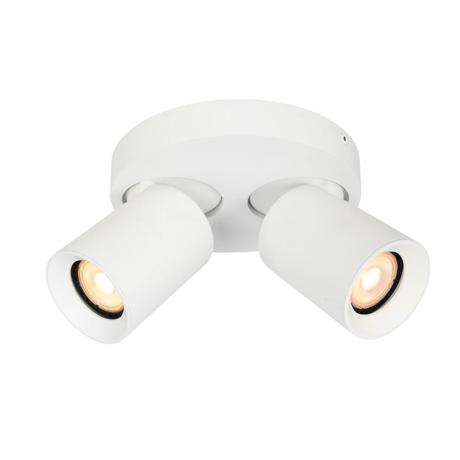 Artdelight Megano - Opbouwspot/Plafondspot - Dimbaar - 2-lichts - GU10 - Rond - Modern – Kies kleur