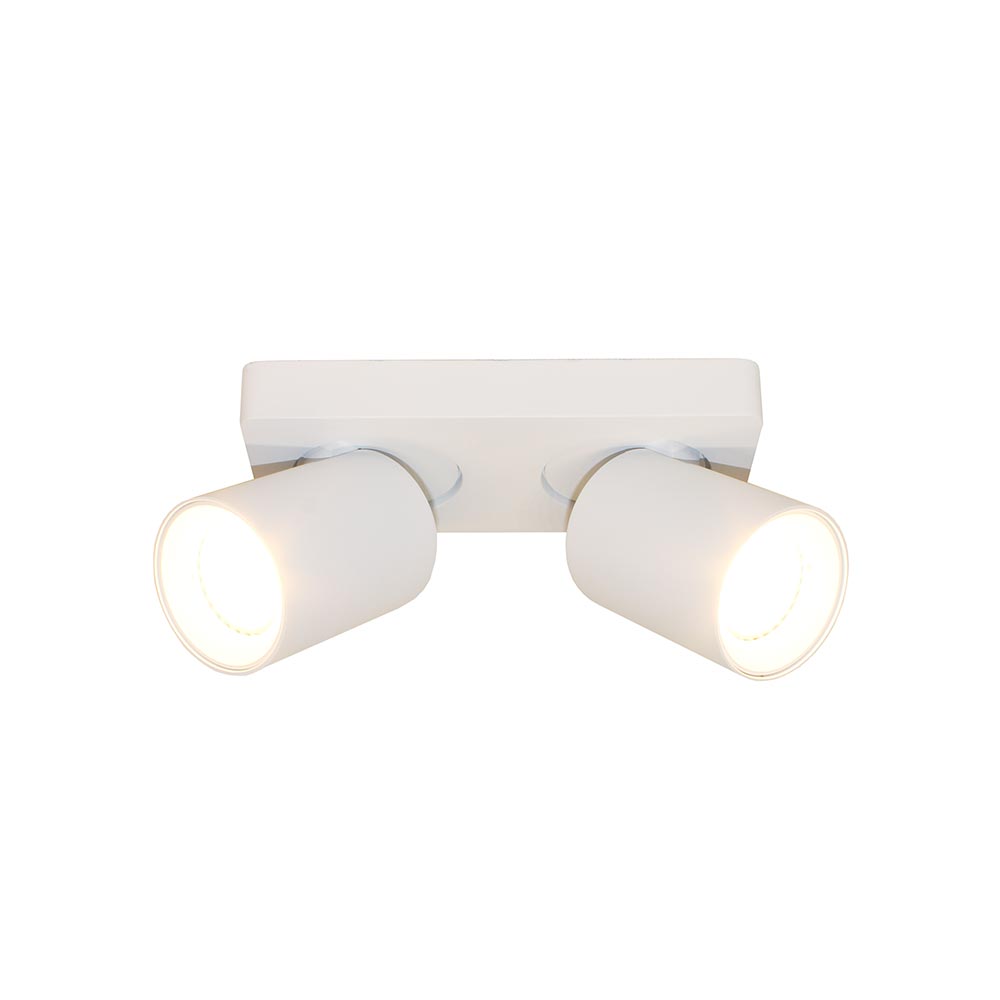 Artdelight Megano - Opbouwspot/Plafondspot - Dimbaar - 2-lichts - GU10 - Rechthoekig - Modern – Kies kleur