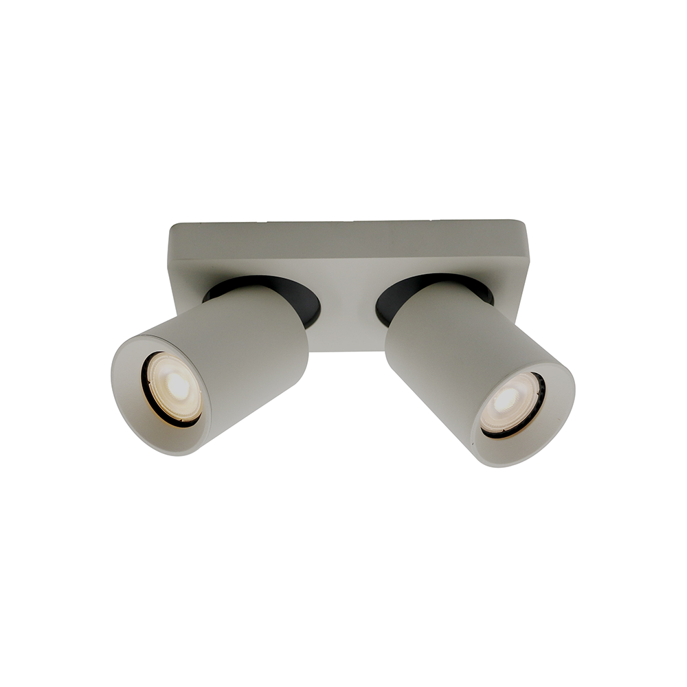 Artdelight Megano - Opbouwspot/Plafondspot - Dimbaar - 2-lichts - GU10 - Rechthoekig - Modern – Kies kleur