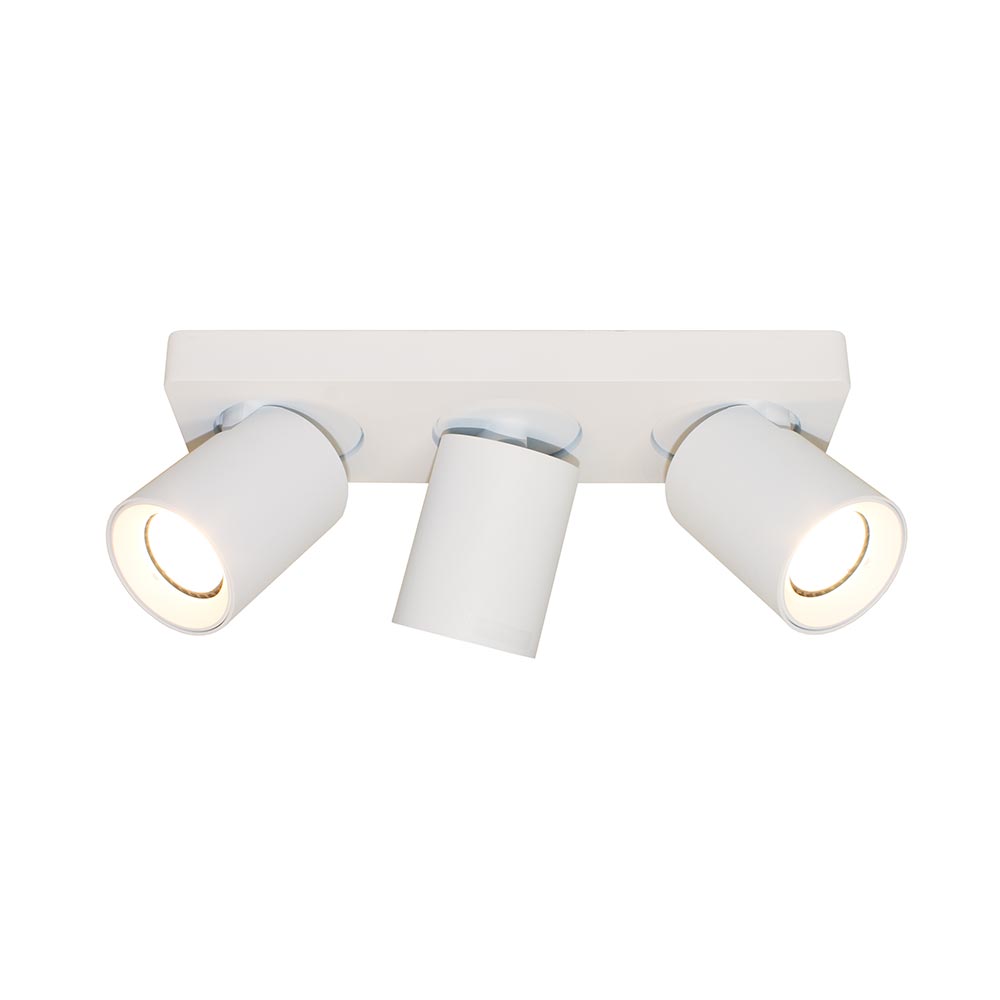 Artdelight Megano - Opbouwspot/Plafondspot - Dimbaar - 3-lichts - GU10 - Rechthoekig - Modern – Kies kleur