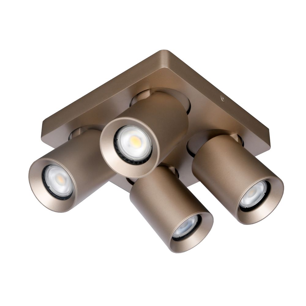 Artdelight Megano - Opbouwspot/Plafondspot - Dimbaar - 4-lichts - GU10 - Modern – Kies kleur