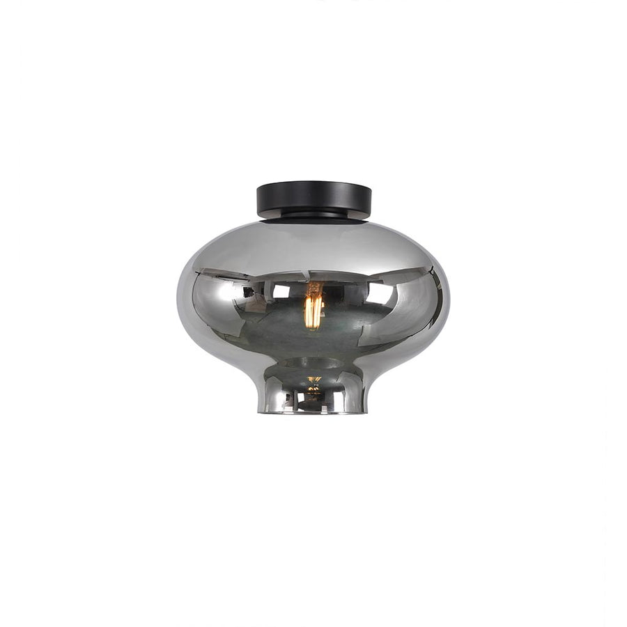 Artdelight Toronto - Plafonnière/Plafondlamp - Dimbaar - E27 - Modern - Titan glas