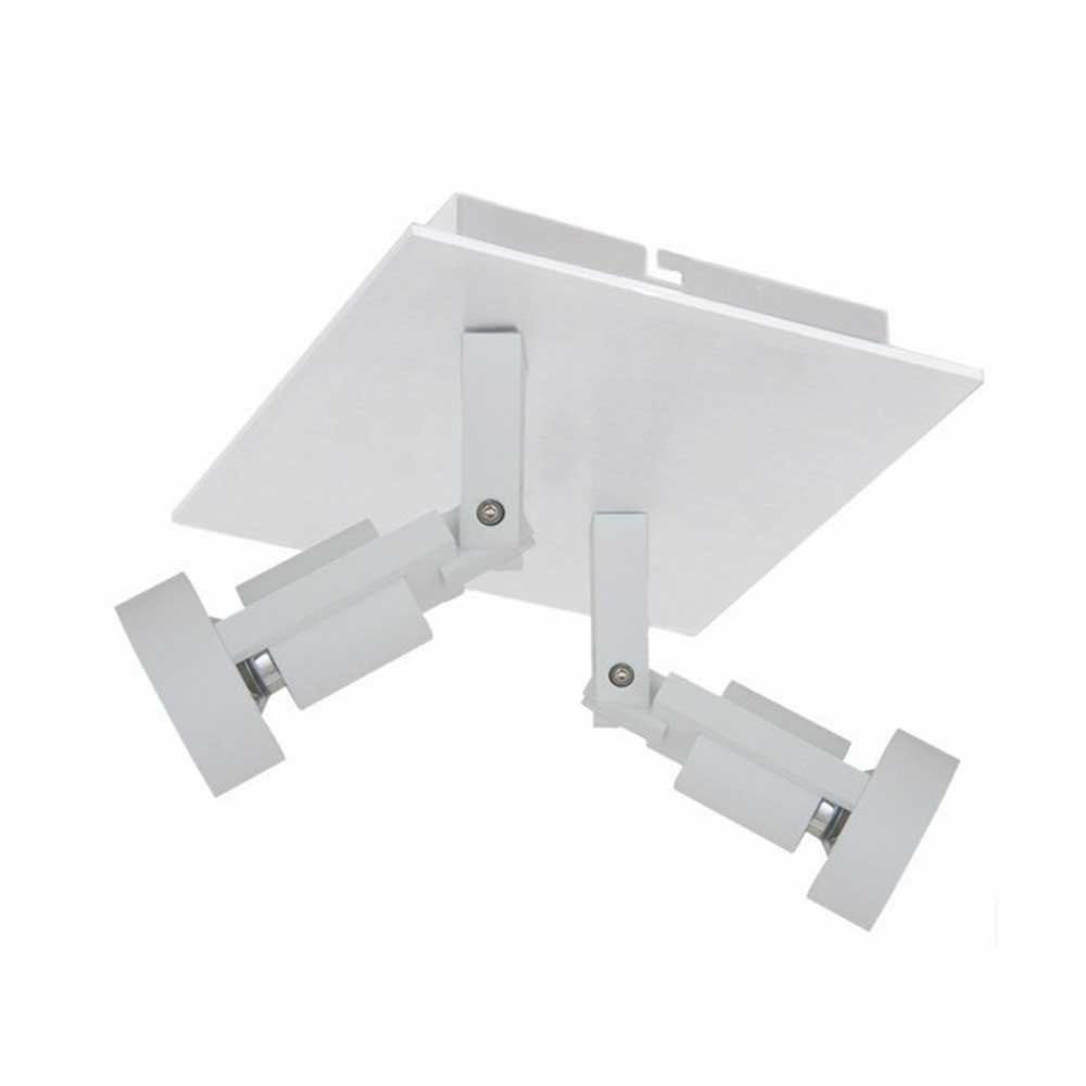 Artdelight Tech - Opbouwspot/Plafondspot - Dimbaar - 2-lichts - GU10 - Vierkant - Modern – Kies kleur