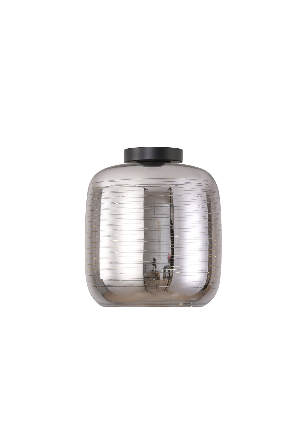Artdelight Apollo - Plafonnière/Plafondlamp - Dimbaar - Ø20cm - E27 - Modern - Titan/Goud
