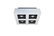 Bosco 4-lichts Wit/Zwart