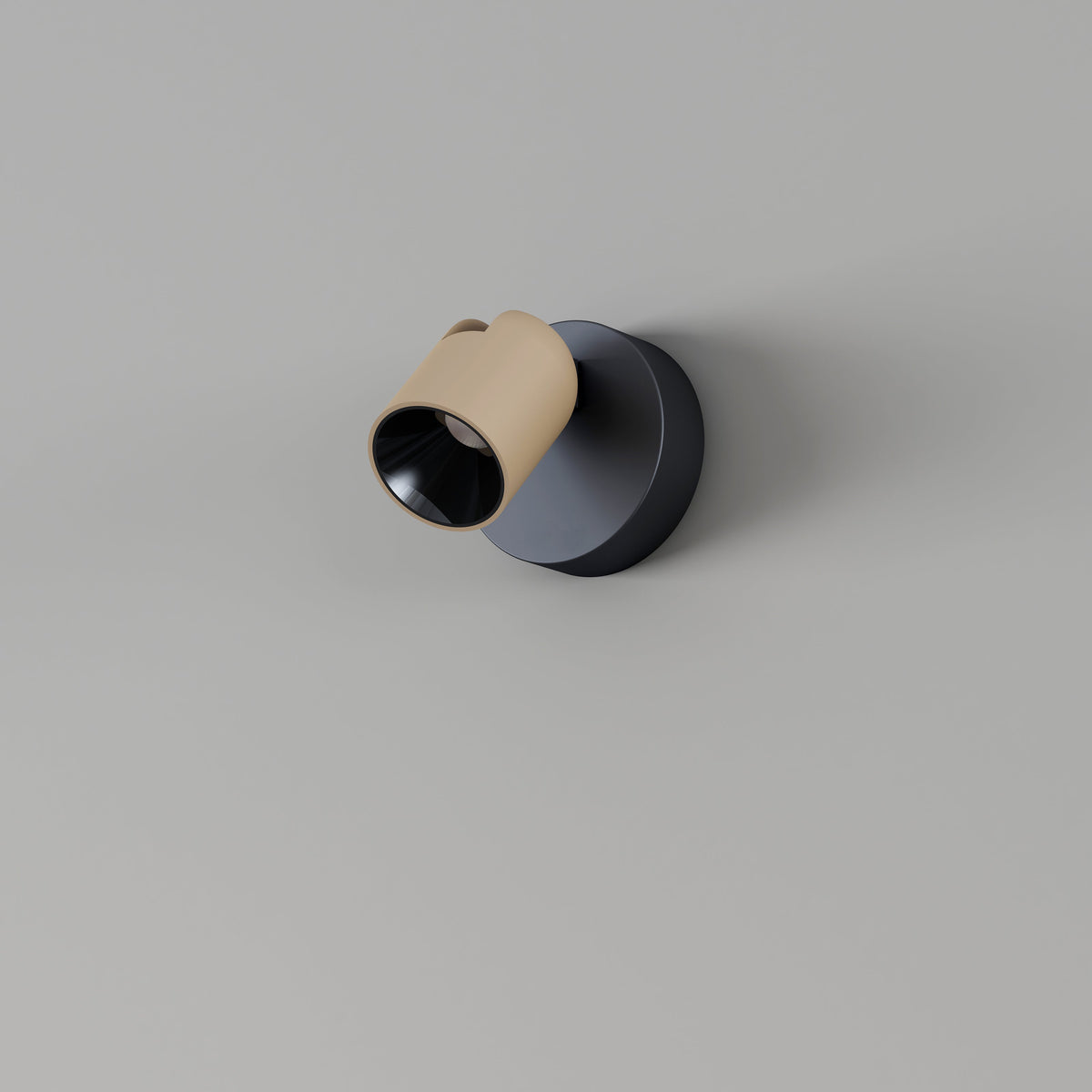 Artdelight Houston - Opbouwspot/Plafondspot - LED Dimbaar - 1-lichts - Design - Zwart/Champagne