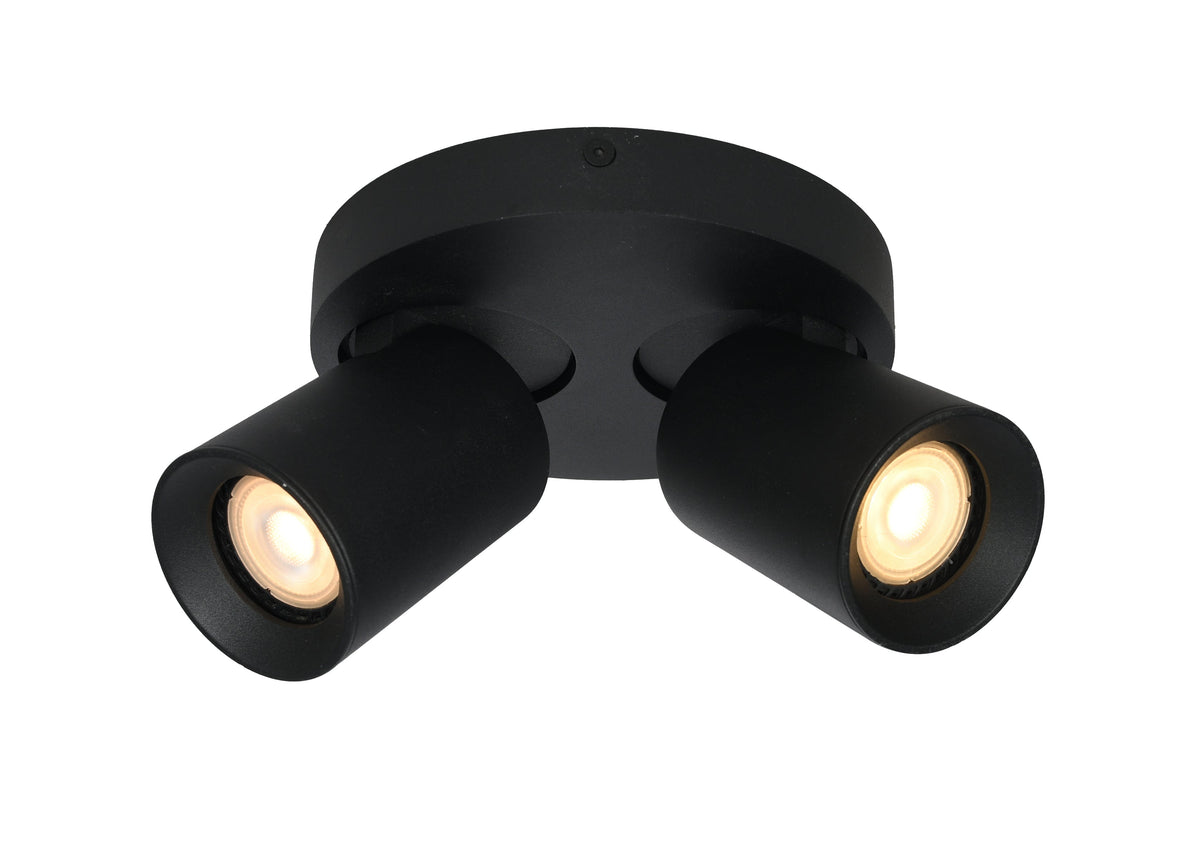 Artdelight Megano - Opbouwspot/Plafondspot - Dimbaar - 2-lichts - GU10 - Rond - Modern – Kies kleur
