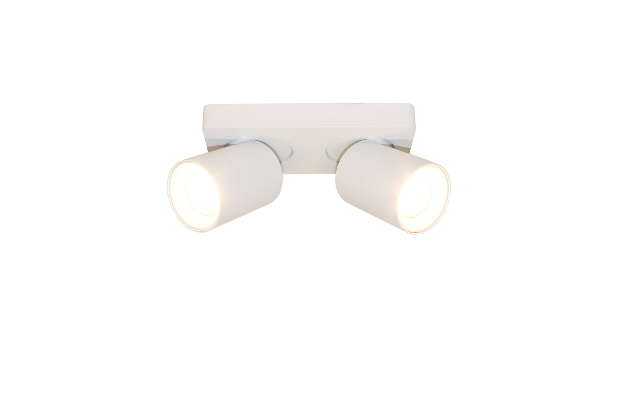 Artdelight Megano - Opbouwspot/Plafondspot - Dimbaar - 2-lichts - GU10 - Rechthoekig - Modern – Kies kleur