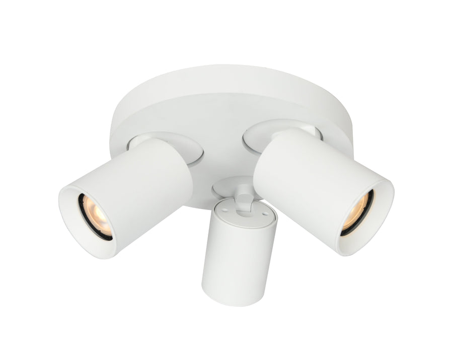 Artdelight Megano - Opbouwspot/Plafondspot - Dimbaar - 3-lichts - GU10 - Rond - Modern – Kies kleur