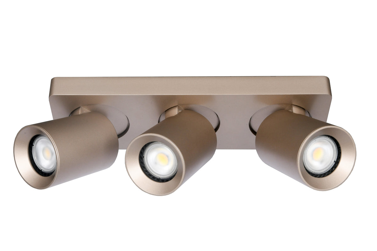Artdelight Megano - Opbouwspot/Plafondspot - Dimbaar - 3-lichts - GU10 - Rechthoekig - Modern – Kies kleur
