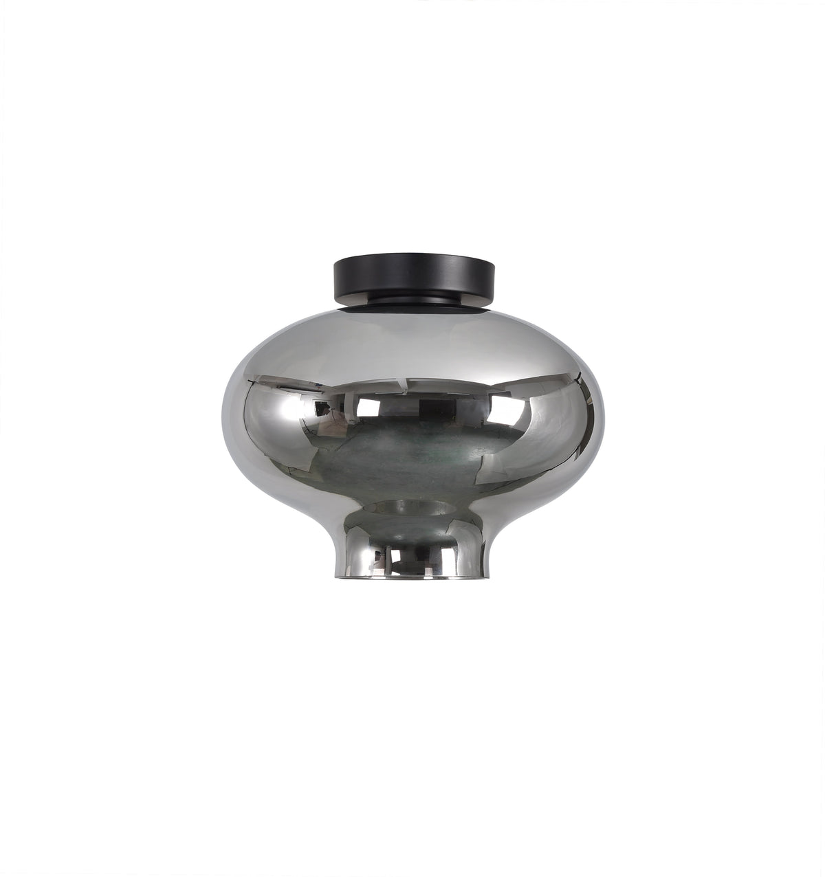 Artdelight Toronto - Plafonnière/Plafondlamp - Dimbaar - E27 - Modern - Titan glas