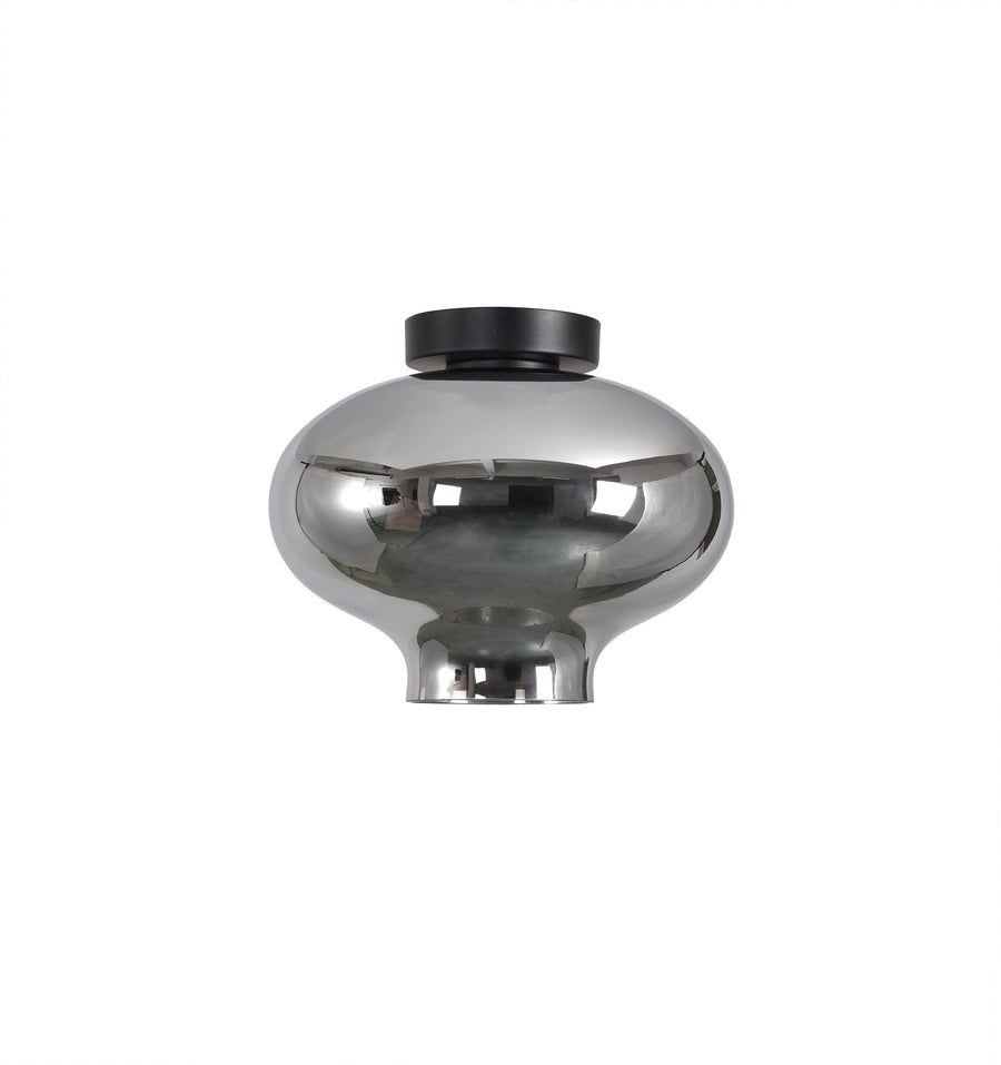 Artdelight Toronto - Plafonnière/Plafondlamp - Dimbaar - E27 - Modern - Titan glas