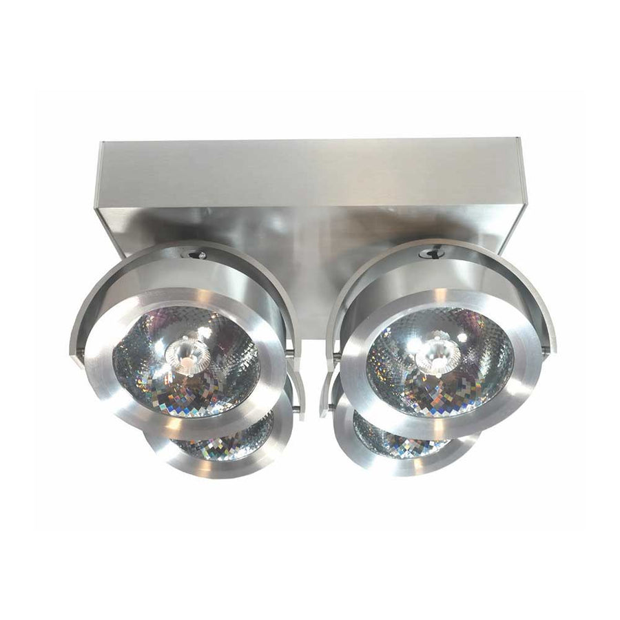 Artdelight Dutchess - Opbouwspot/Plafondspot - LED Dimbaar - 4-lichts - 4x13W 2700K - Vierkant - Design – Kies kleur