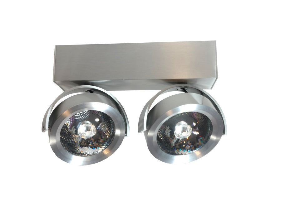 Artdelight Dutchess - Opbouwspot/Plafondspot - LED Dimbaar - 2-lichts - 2x13W 2700K - Design - Aluminium