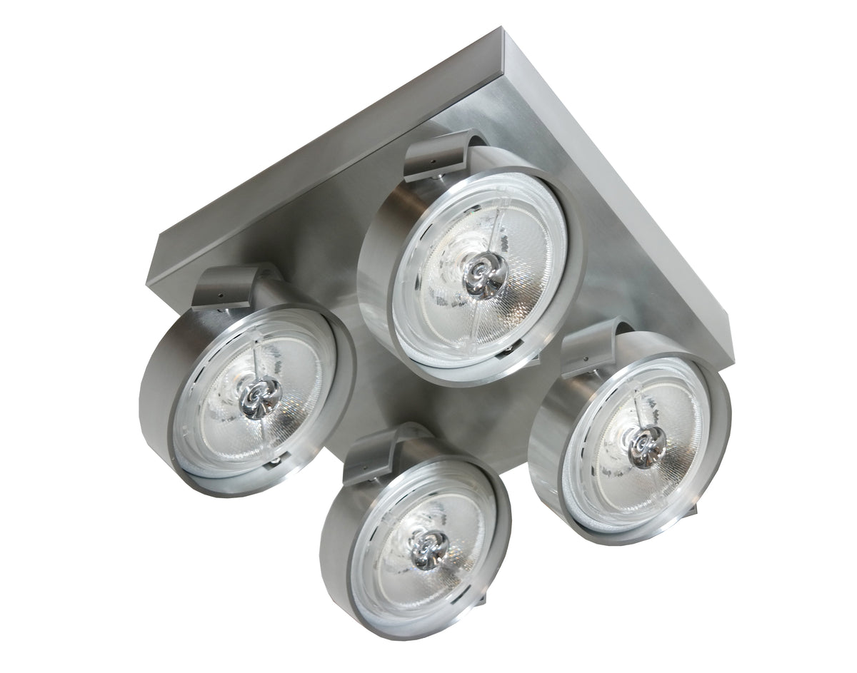 ArtDelight Dutchess – Opbouwspot 4-lichts AR111 Vierkant – Kies kleur