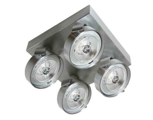 ArtDelight Dutchess – Opbouwspot 4-lichts AR111 Vierkant – Kies kleur