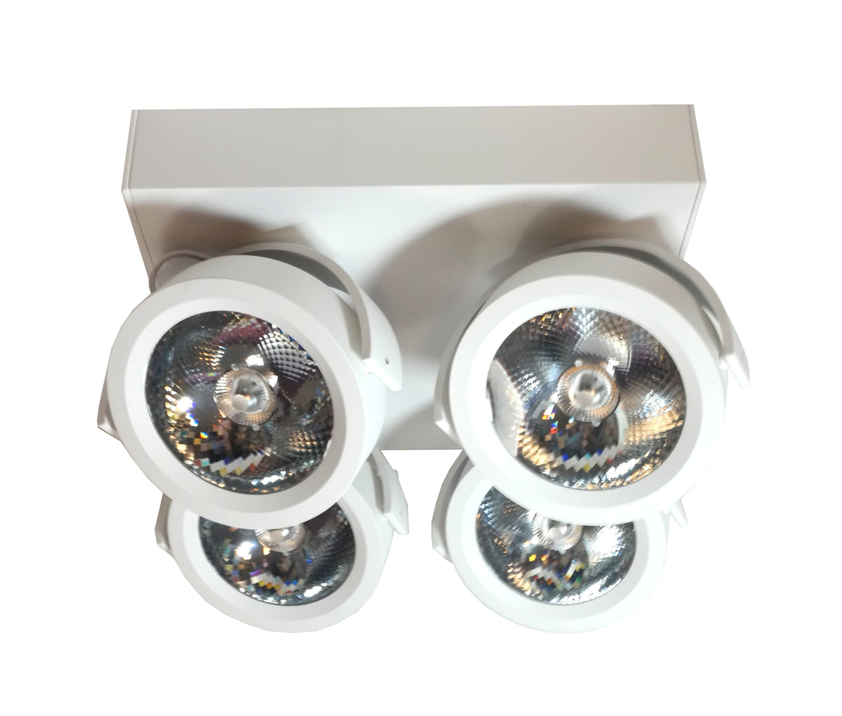 Artdelight Dutchess - Opbouwspot/Plafondspot - LED Dimbaar - 4-lichts - 4x13W 2700K - Vierkant - Design – Kies kleur