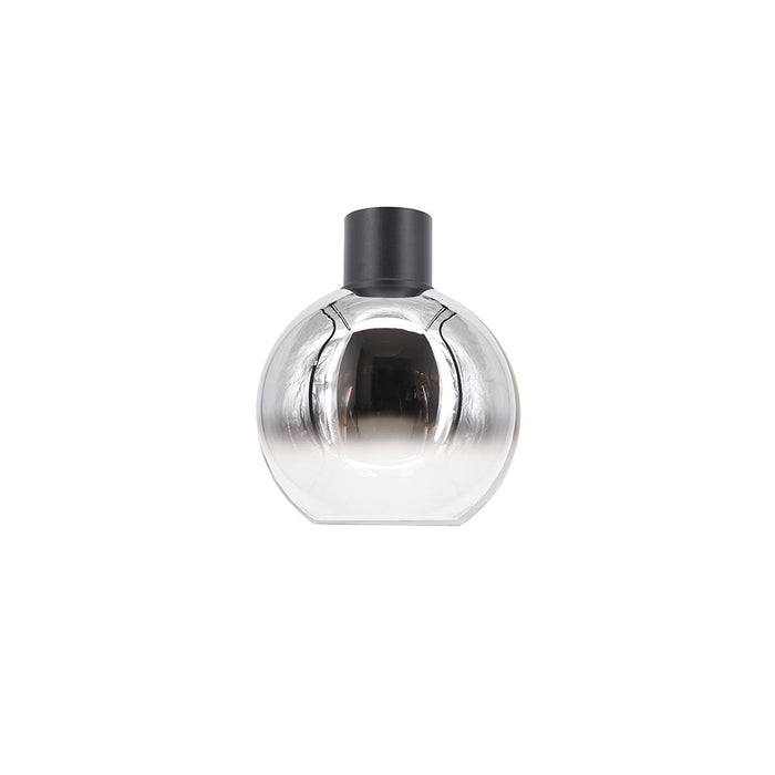 Artdelight Rosario - Plafonnière/Plafondlamp - Dimbaar - Ø20cm - E27 - Modern - Titan/Helder glas