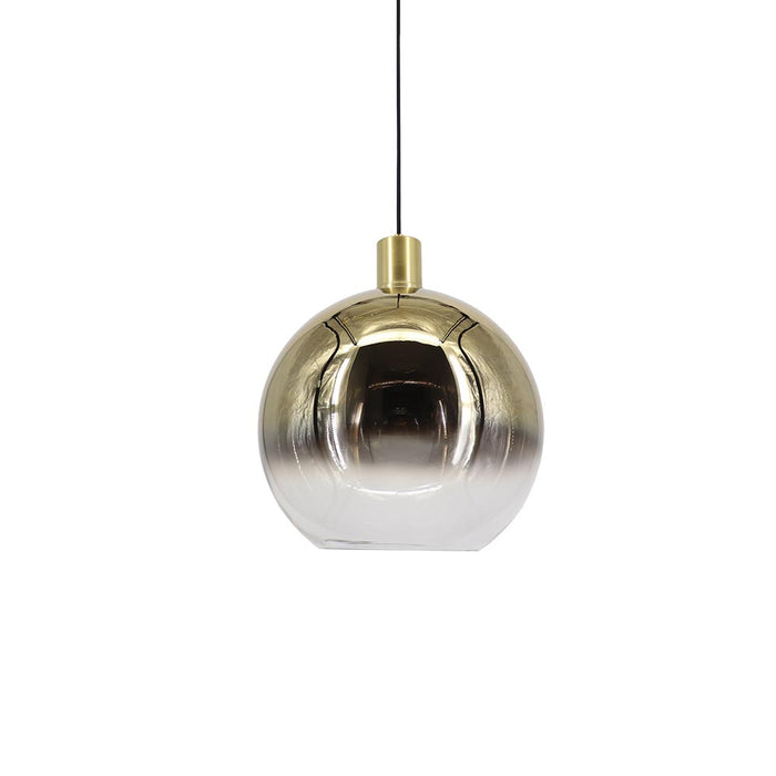 Artdelight Rosario - Hanglamp - Dimbaar - Ø30cm - E27 - Modern - Goud/Helder glas