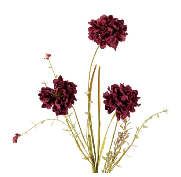 Veldboeket melaleuca 74cm burgundy